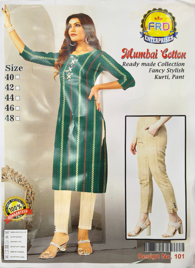 Womens Handloom Kurthi pant Set